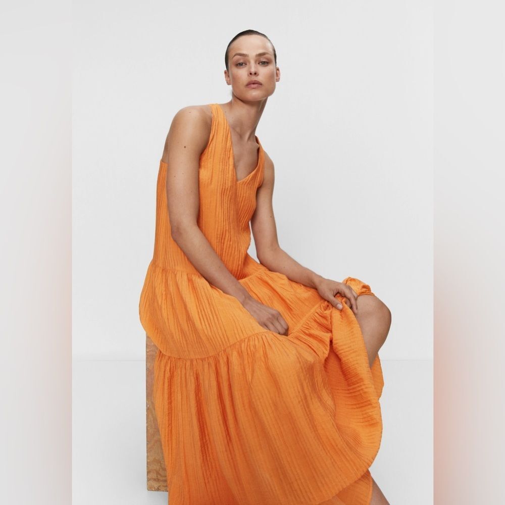 Mango Textured skater dress - Picture 2 of 5
